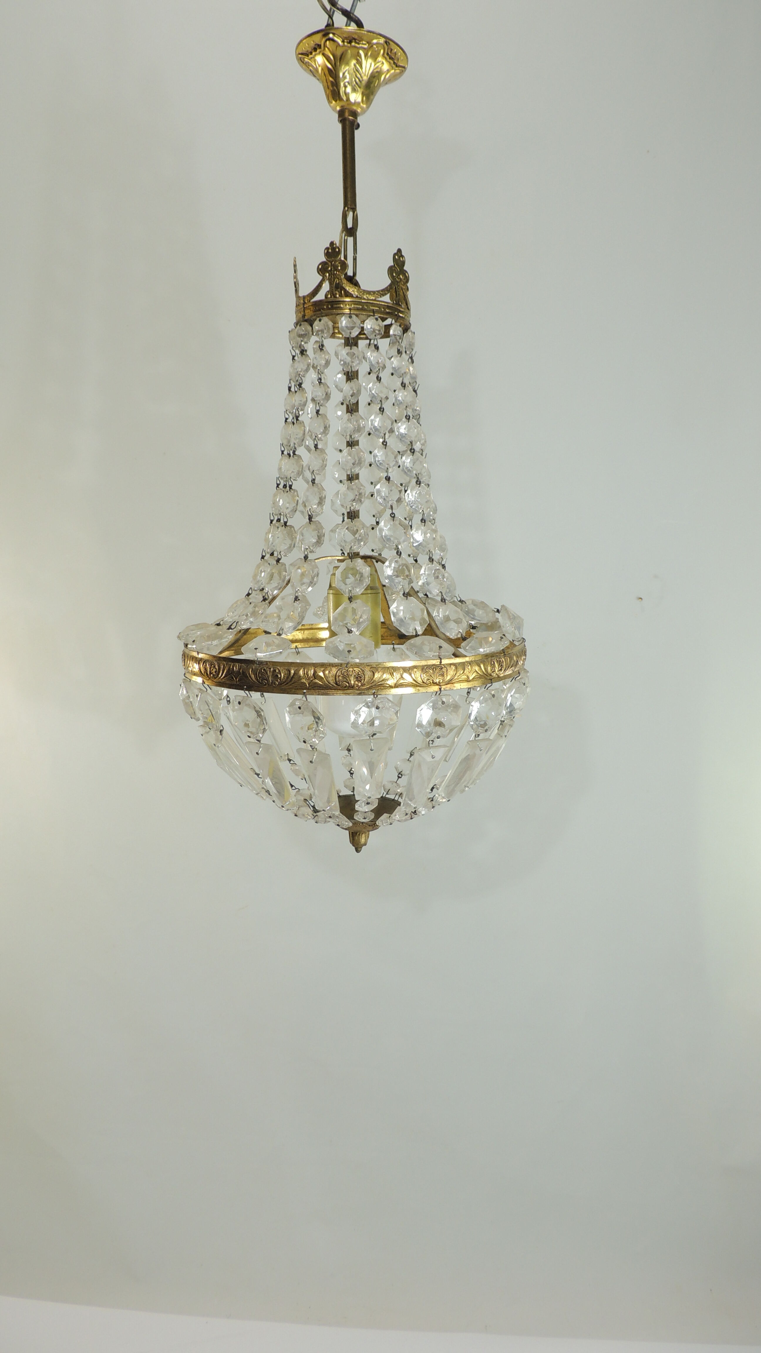 Old hot air balloon chandelier