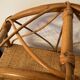 Vintage rattan and wicker shelf 70s