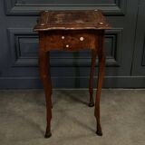 Petite table à ouvrage en marqueterie XIXe