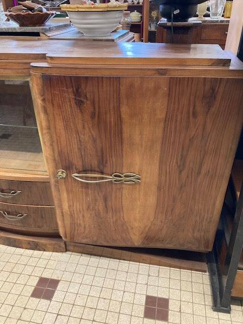 Art Deco 3-door, 2-drawer sideboard