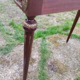 Console ancienne style louis xvi avec plateau marbre