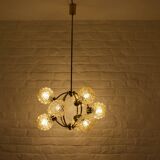 H. Tynell style amber globe chandelier