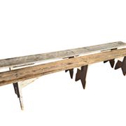 Pair of Bordeaux winemaker benches, France, 50s