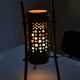 Lampe vintage tripode en bambou