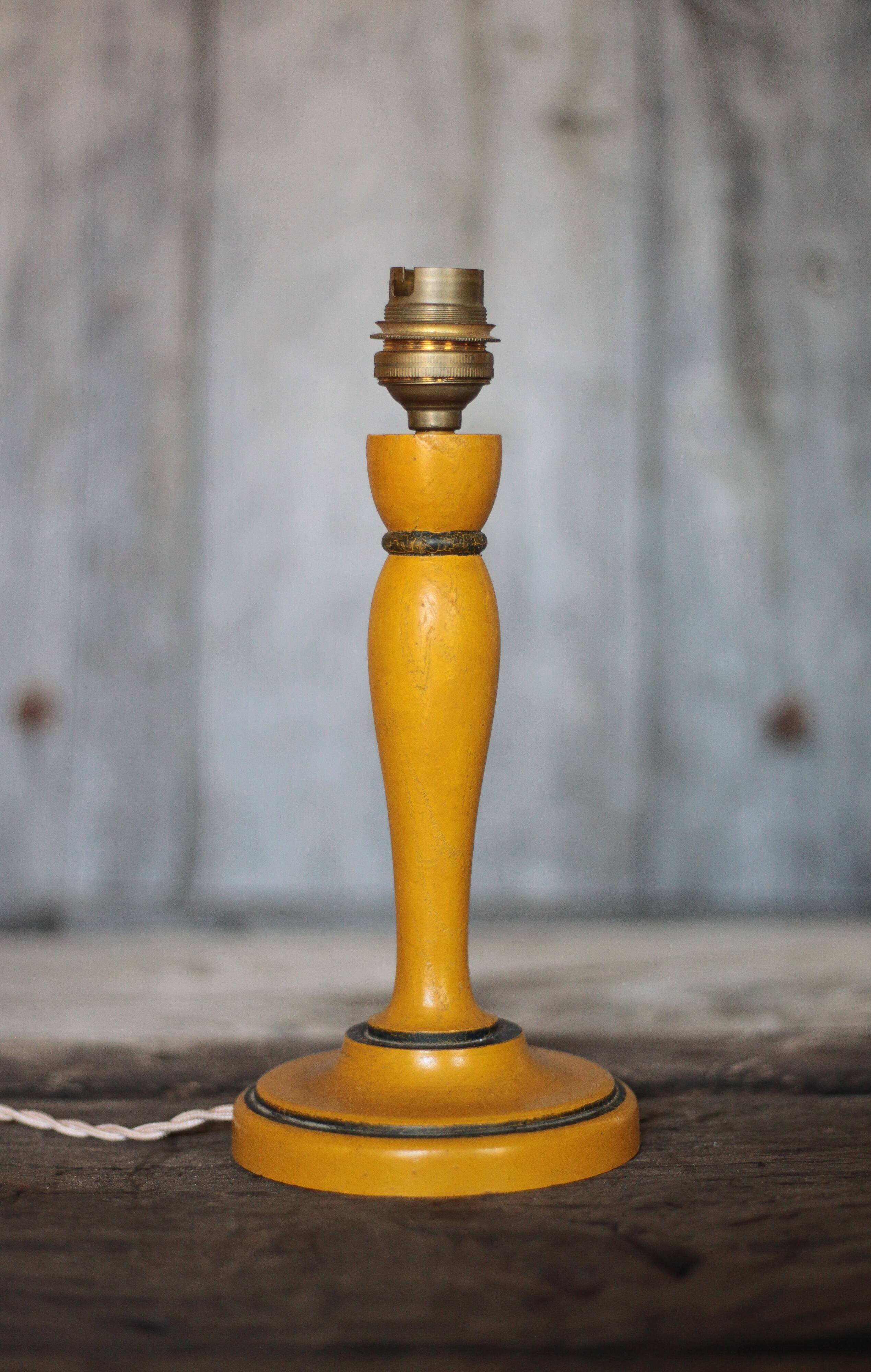 Wood lamp, vintage wooden lamp base, table lamp, living room lamp, lamp