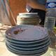 Set of 8 country-style dessert plates