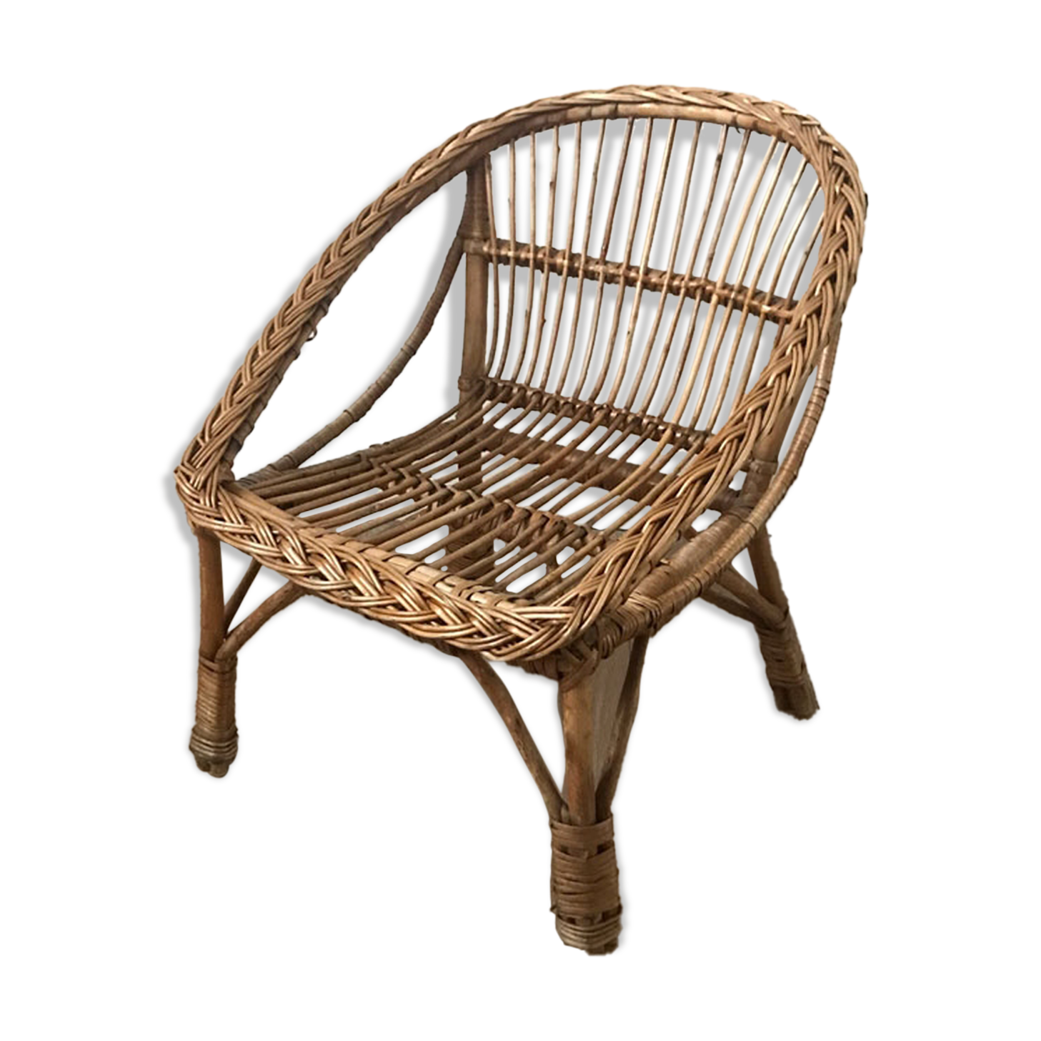 Fauteuil enfant osier