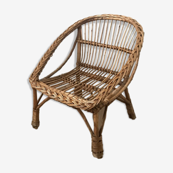 Wicker children's armchair