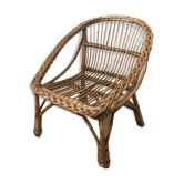 Wicker children's armchair