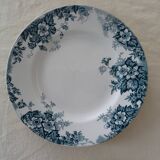 6 Flat plates MARIE lOUISE 353112 PLATES mill wolves faience blue