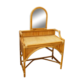 Dressing table and mirror Bamboo Blond rattan