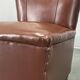1950s Italian Mid Century Leatherette Lounge Chair