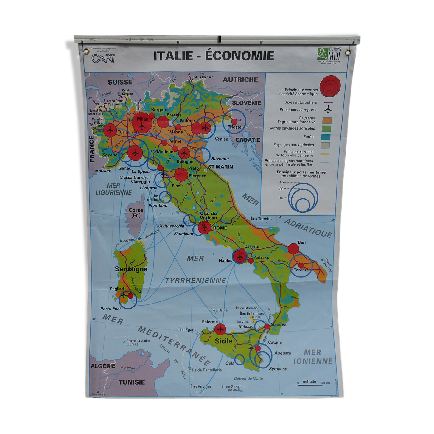 Vintage school card MDI Italy