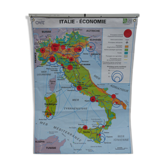 Carte scolaire vintage MDI Italie