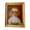 Summer portrait: woman in hat, nineteenth century