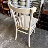 Beige bent beech bistro chair no. 2