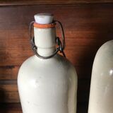 Bottles in varnished sandstone