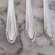 Silver metal dessert forks