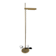 Brass floorlamp Rico and Annemarie Baltensweiler Halo 250 Stako Leuchte