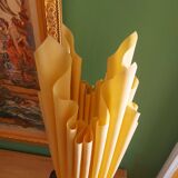 70's georgia jacob lamp, gold leaves