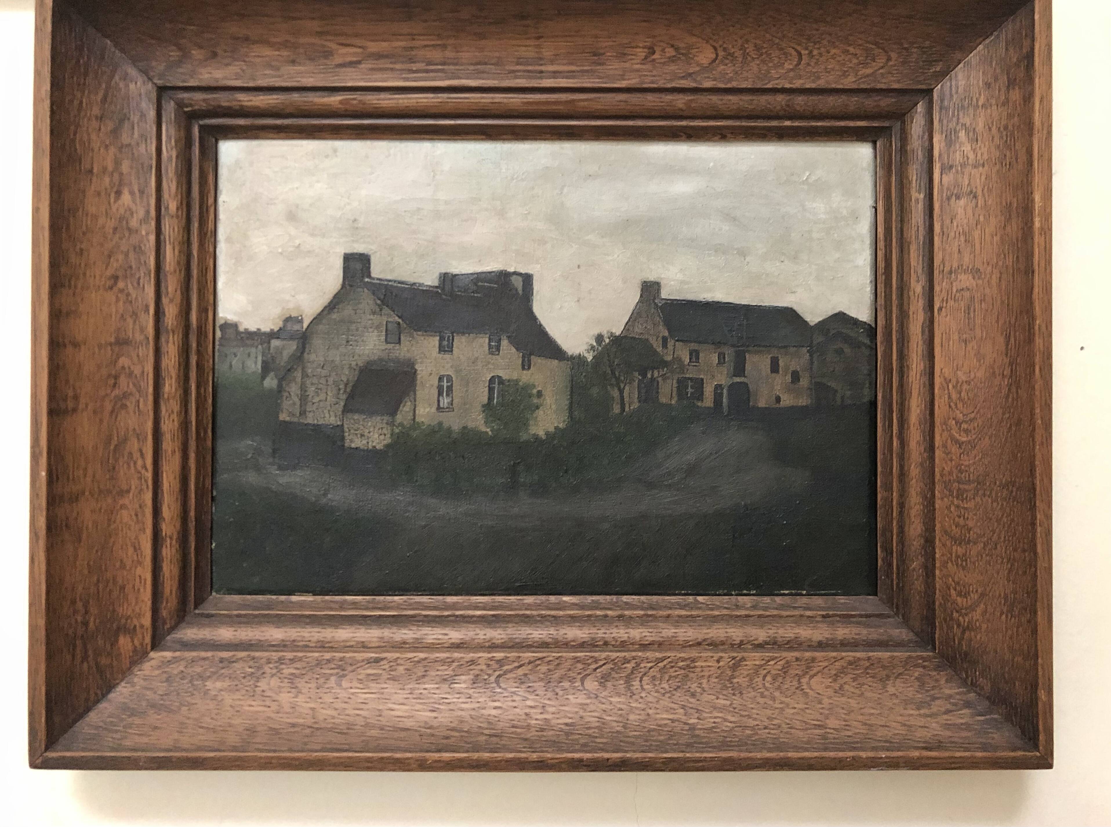 Framed HST hamlet painting