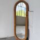 Miroir osier tressé Italie années 60 ovale
