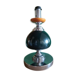 Large vintage 70'S lamp in aluminum and metal