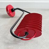 Post modern red uplighter wall lamp from the 80s