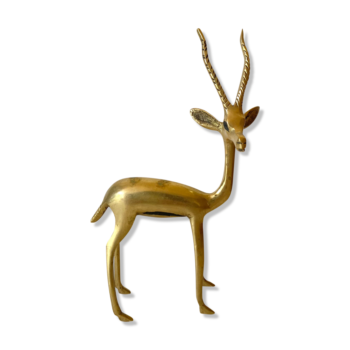 Antelope in gilded brass