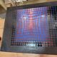 Op Art vintage table design – Vasarely style