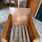 Salon canape 2 places style chalet et son fauteuil, collection jacques lele