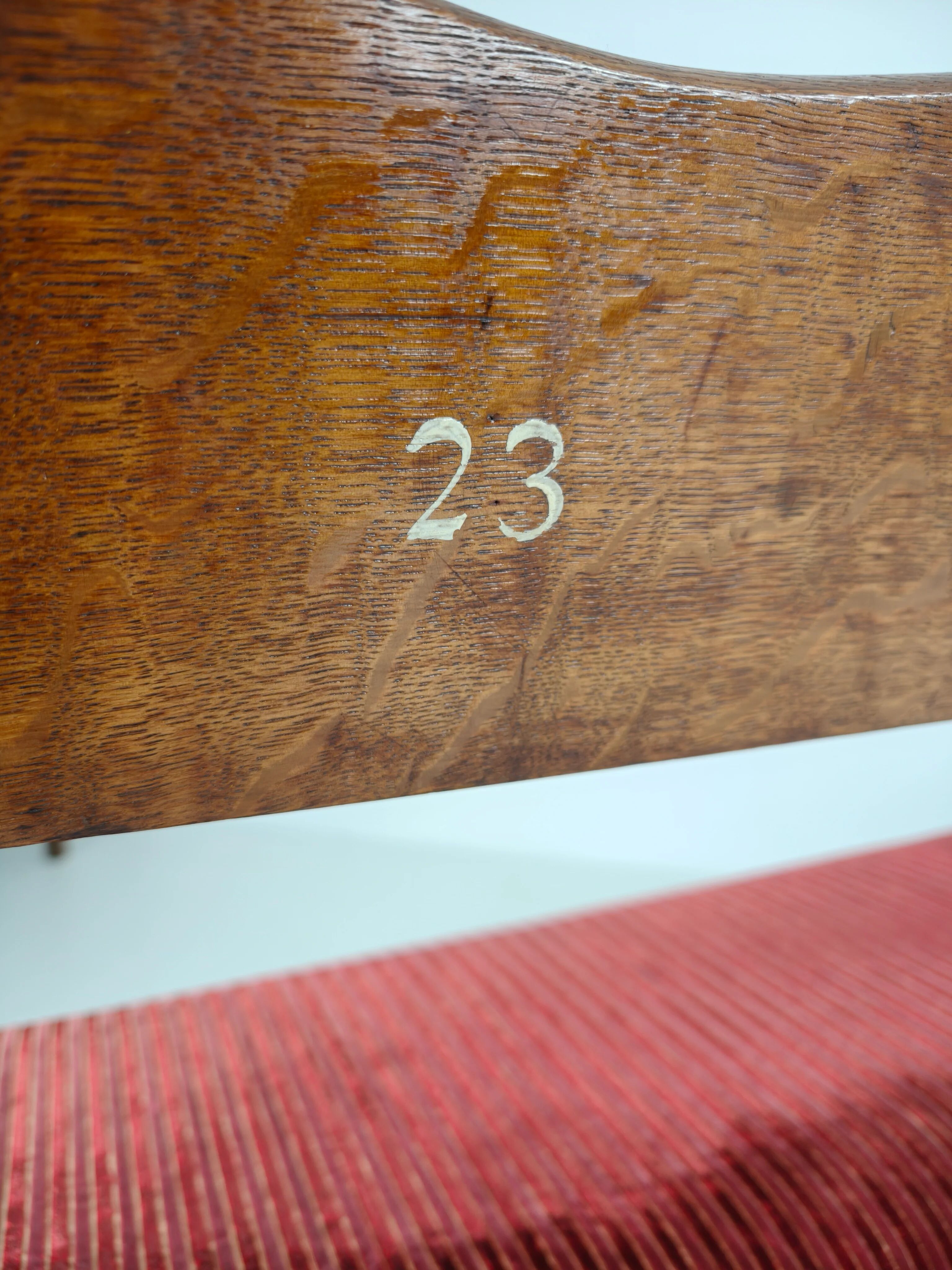 Unique early 20th century oak hall / dining bench