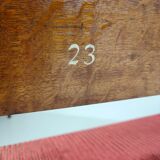 Unique early 20th century oak hall / dining bench