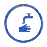 Wash your hands vintage european industrial enamel signs decoration