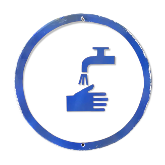 Wash your hands vintage european industrial enamel signs decoration