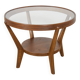 Oak & Glass Coffee Table by Karel Kozelka & Antonin Kropacek for Interior