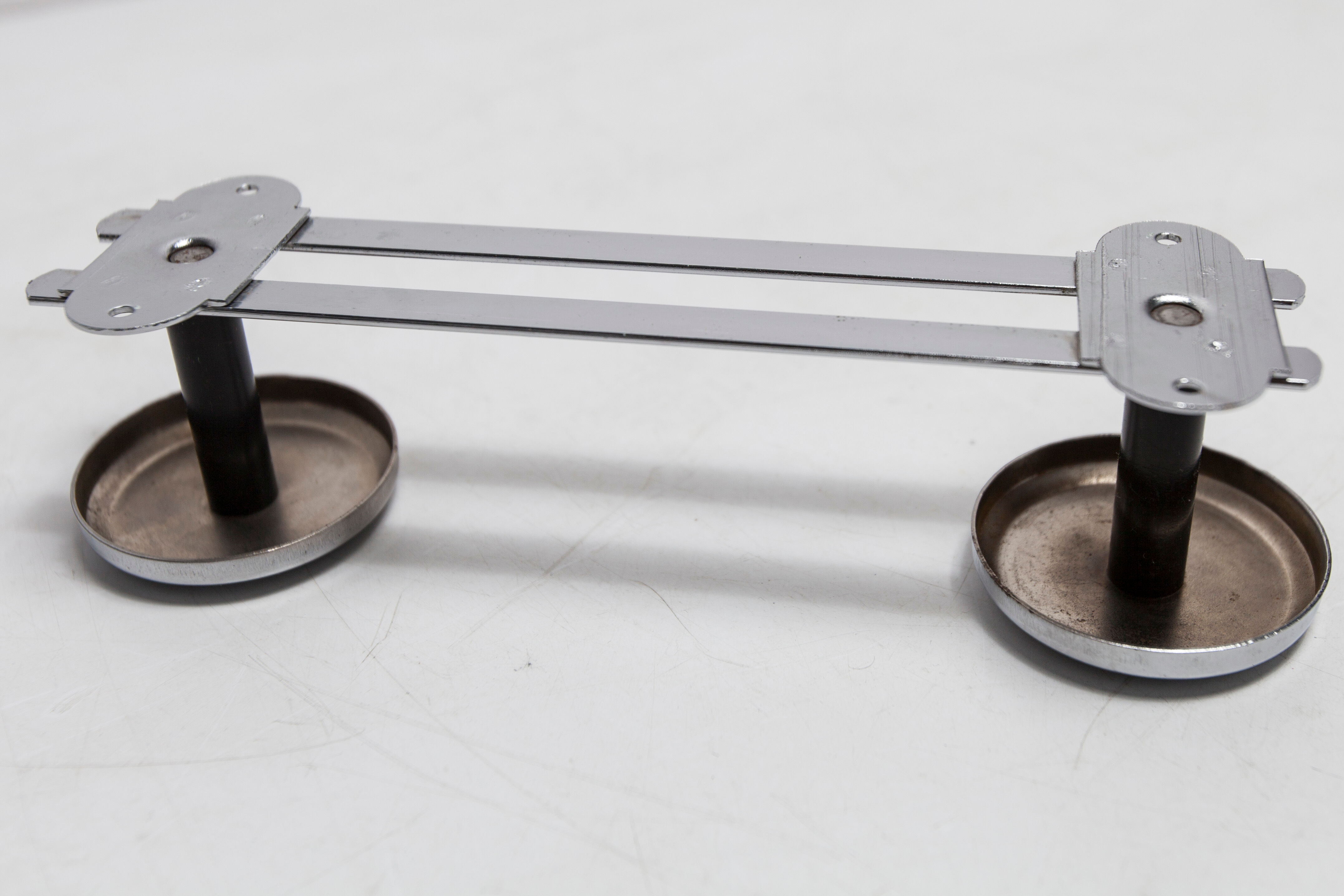 Wall coat rack double hook chrome 1960