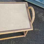 Vintage rattan coffee table