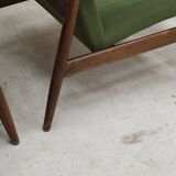 Pair of green GMF 64 armchairs by
Edmund Homa, Poland, 1960s