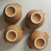 Bols en grès vintage à oreilles
