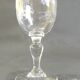 Lot de neuf verres à liqueur cristal gravé, modèle emma. début xxe s/vintage/thouvenin vierzon