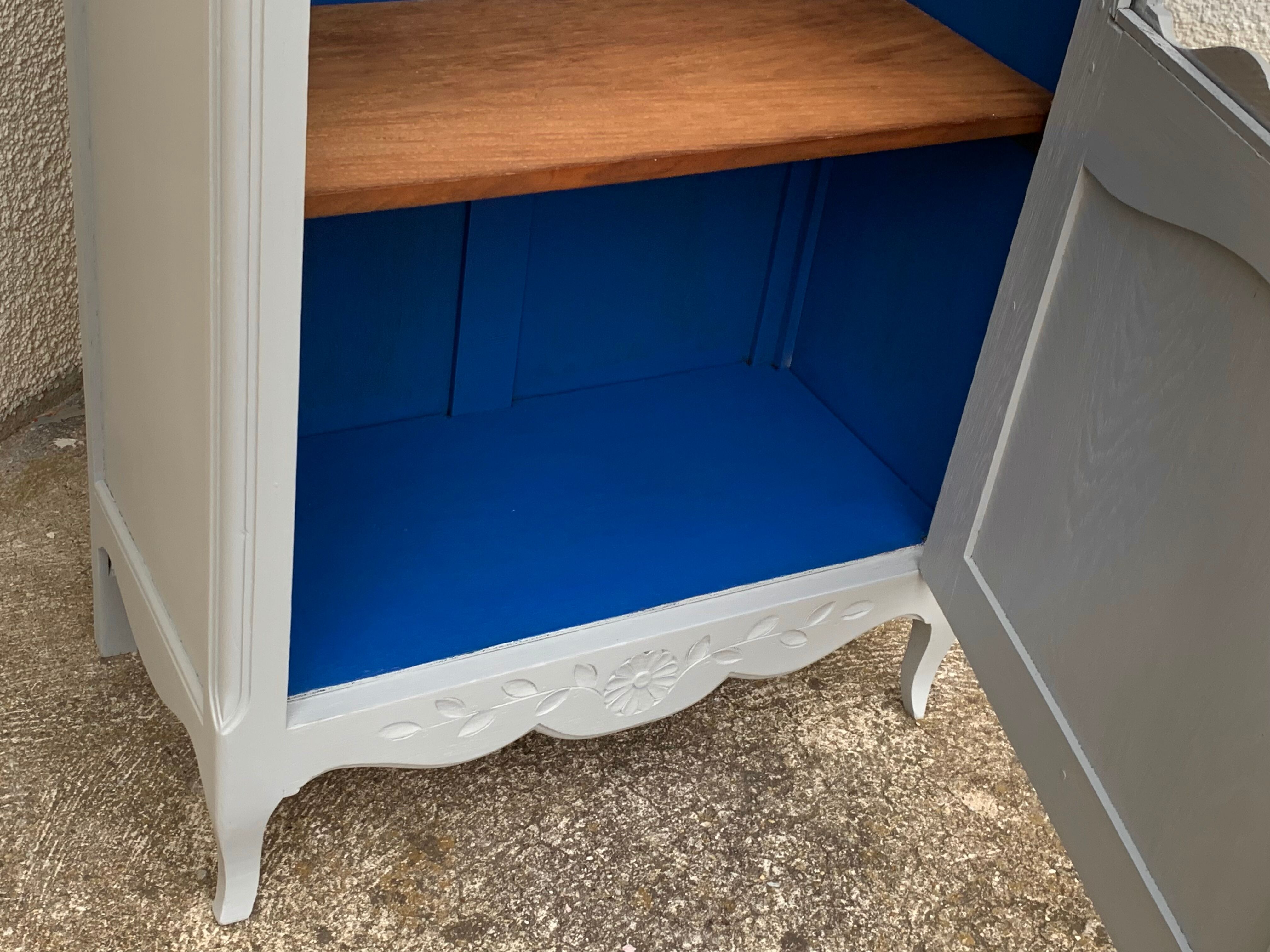 1930s Parisian glass-fronted wardrobe