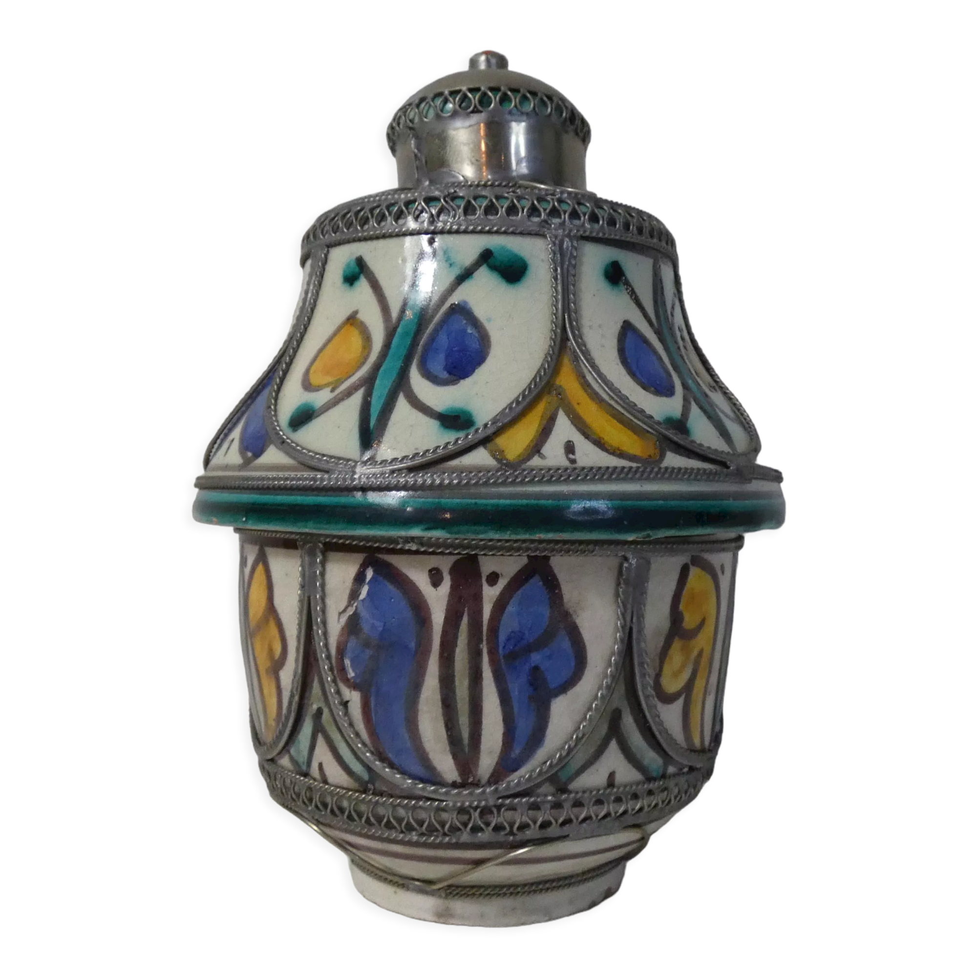 Ancient ethnic berber ceramics morocco filigree