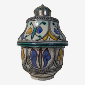 Ancienne céramique ethnique berbère maroc filigrane
