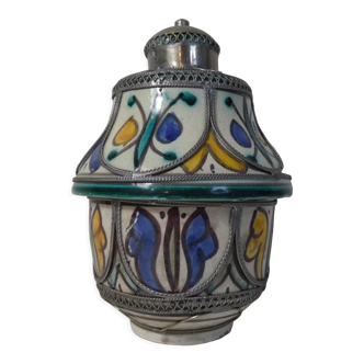 Ancienne céramique ethnique berbère maroc filigrane
