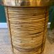 Vintage wicker and brass basket
