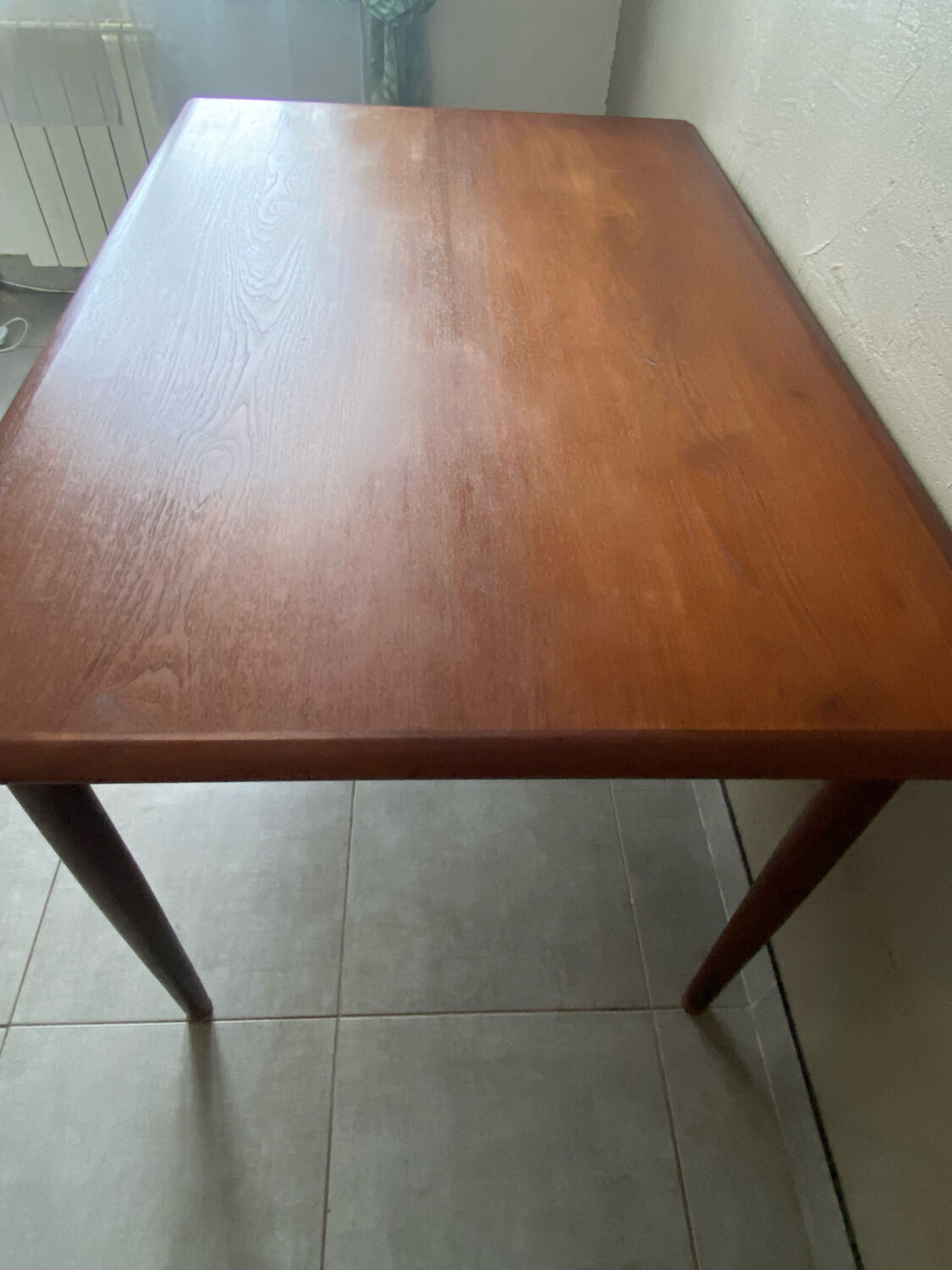 Vintage teak scandinavian signed table