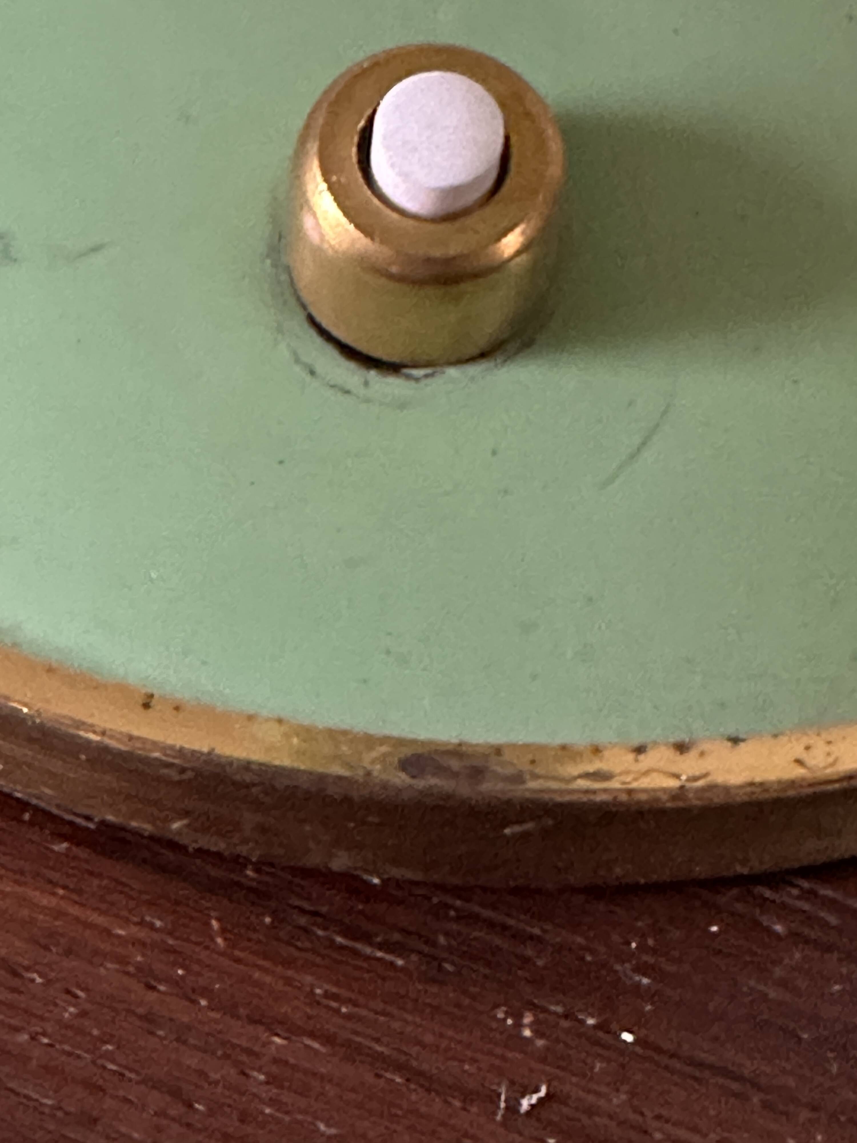 Lampe cocotte diabolo verte design années 60