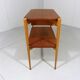 Vintage side console table teak & beech 1950’s