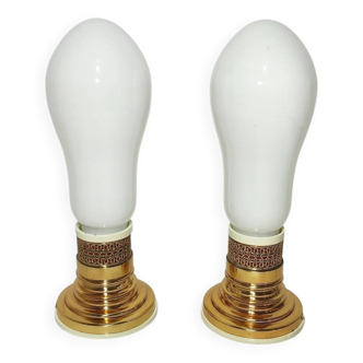 Paire de lampes de table. Espagne, années 1960.